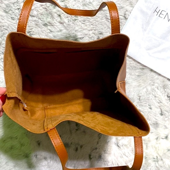 NWT Henny & Lev Danielle Tote-Cognac - Picture 9 of 15